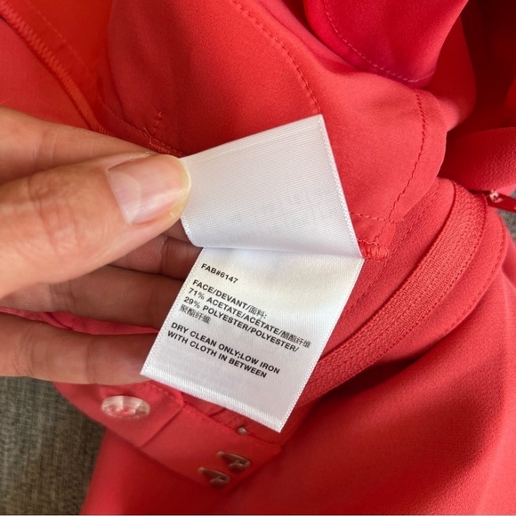 NEW Lafayette 148 Clinton Pant Vibrant Coral MPC29R-6147 Size 8 NWT - Picture 8 of 10